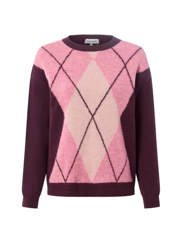 More & More Strickpullover in aubergine altrosa - 0001