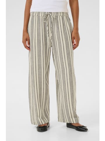 Kaffe Casual Hose KAmilia Loose fit in Moonstruck / Black Stripe