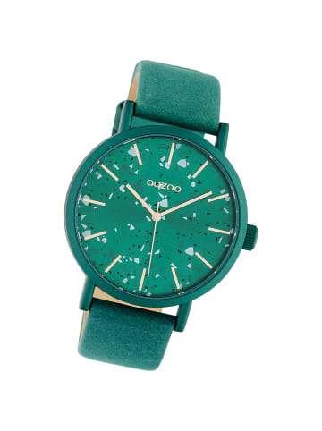 Oozoo Analog-Armbanduhr Oozoo Timepieces grün groß (ca. 42mm)
