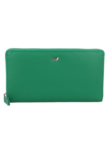 Braun Büffel Joy Geldbörse RFID Schutz Leder 19 cm in fern green