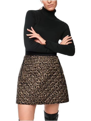 MARC CAIN SPORTS  Unifarbenes Langarmshirt mit Rollkragen in Black