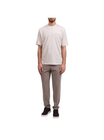 Armani Exchange Beige Lyocell Freizeithose