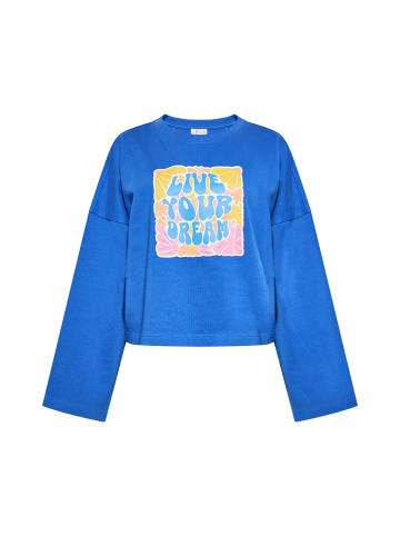 IZIA Damen Sweatshirt in Kobaltblau