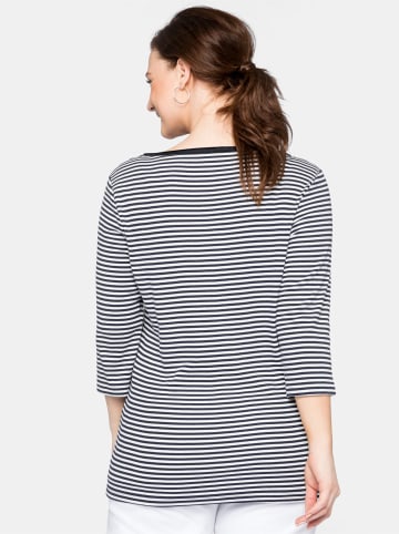 sheego 3/4-Arm-Shirt in marine