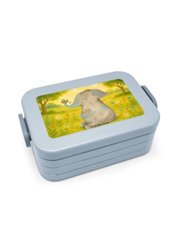 Mr. & Mrs. Panda Lunchbox Elefant Biene Design ohne Spruch in Blau Pastell