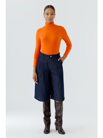 Oui Langarmshirt in orangeade