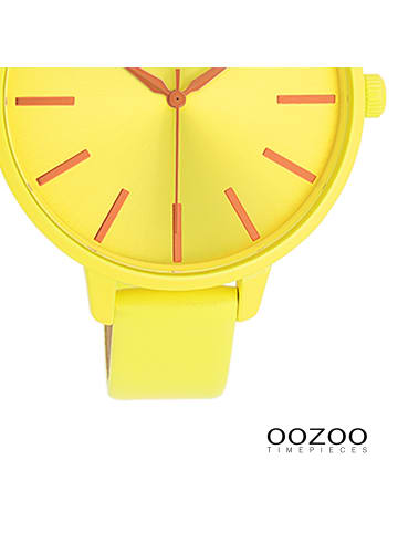 Oozoo Armbanduhr Oozoo Timepieces gelb groß (ca. 42mm)