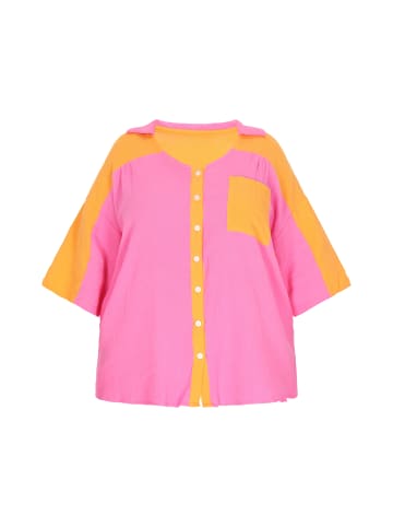 myMo Plus Size Blouse in Rose Red
