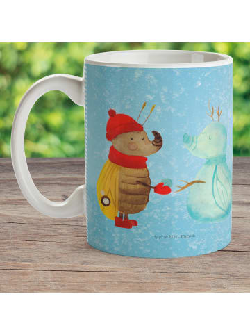 Mr. & Mrs. Panda Plastikbecher Nachtfalter Schneemann ohne Spruch in Eisblau