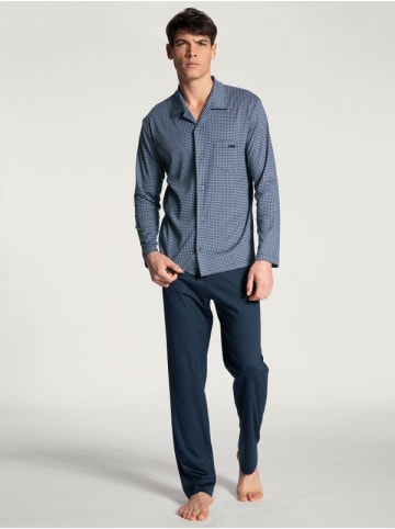 Calida Pyjama kurz für Herren in blau