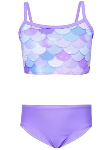 Aquarti Mädchen Bikini Set Zweiteilig Bikinislip Bustier in lila Modell 1