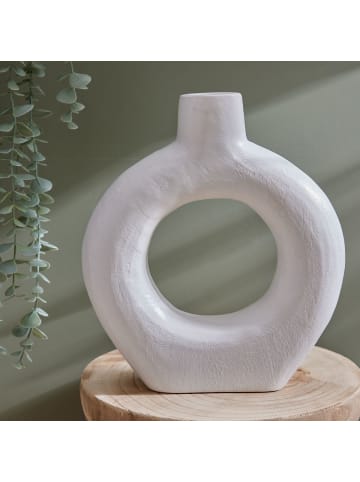LA FACTORY Holzvase in weiß