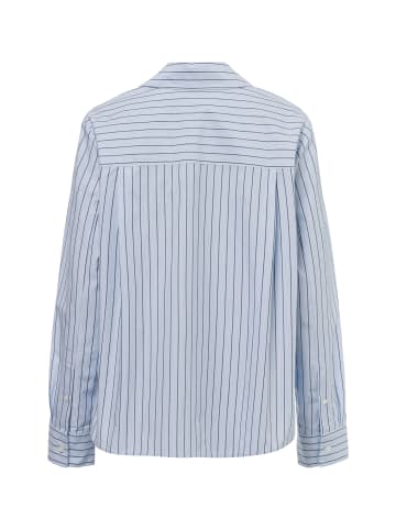 SAMSOE & SAMSOE Bluse Satolina in hellblau grau - 0001