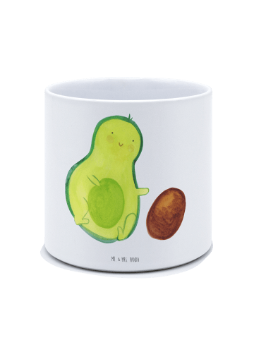 Mr. & Mrs. Panda Pflanzkübel Avocado Kern rollt ohne Spruch in Weiß