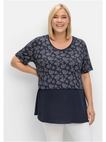 sheego Stillshirt in tiefblau