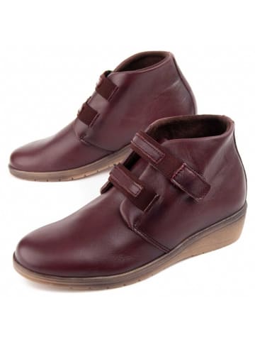 Purapiel Boots Keilstiefelette Akilav in Bordeaux