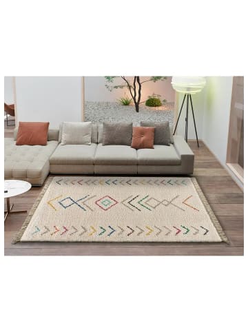 Atticgo Hochflor-Teppich ZIRI in weiß