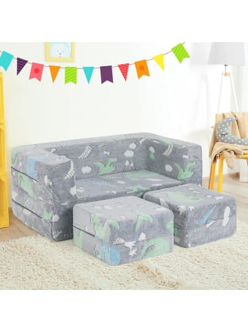 COSTWAY Modulares Kindersofa in Grau