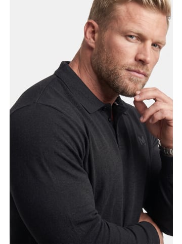 Men Plus Poloshirt in schwarz