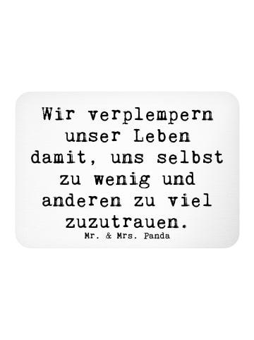 Mr. & Mrs. Panda zettelhalter Spruch Leichtigkeit und Vertrauen ... in Weiß