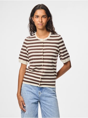 Pieces Strickjacke in Hot Fudge