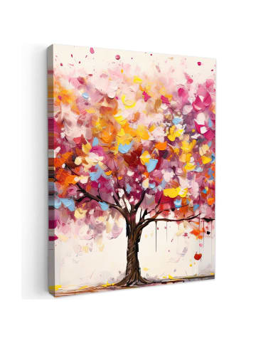 MuchoWow Leinwand bilder Farbiger Baum (BxH)