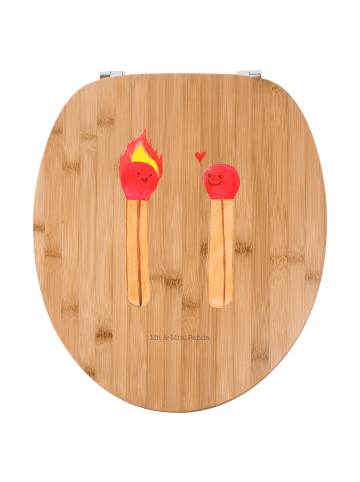 Mr. & Mrs. Panda WC Deckel Streichhölzer ohne Spruch in Braun