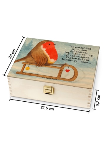 Mr. & Mrs. Panda Teebehälter Rotkehlchen Schlitten Design mit Sp... in Weiß