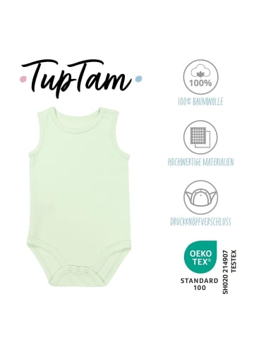 TupTam Baby Jungen Achselbody 5er Pack in gelb/grün