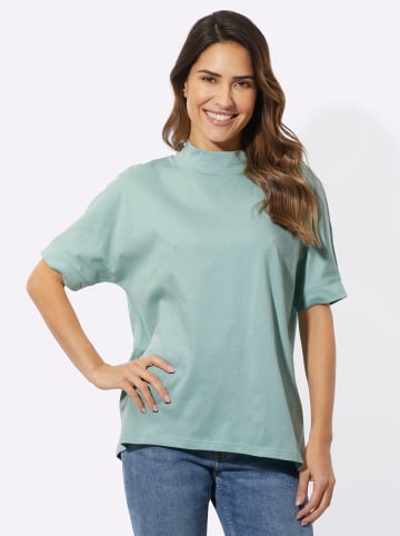 Sieh an! Stehkragenshirt in kalkmint
