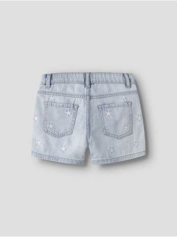 name it Jeans shorts in Light Blue Bleached Denim
