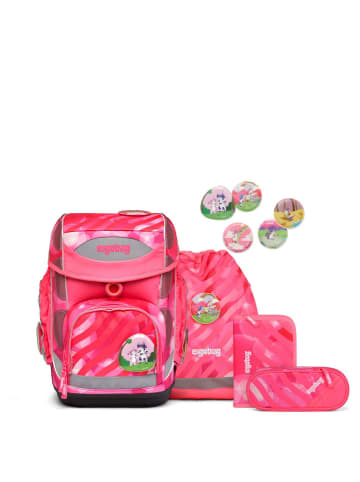 Ergobag Cubo "Neo" - Schulranzen Set 5tlg. Modell 2024 (KuntBärbuntes Einhorn) in KuntBärbuntes Einhorn