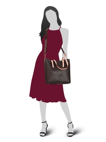 Bugatti Shopper ELLA Kunstfaser in dunkelbraun