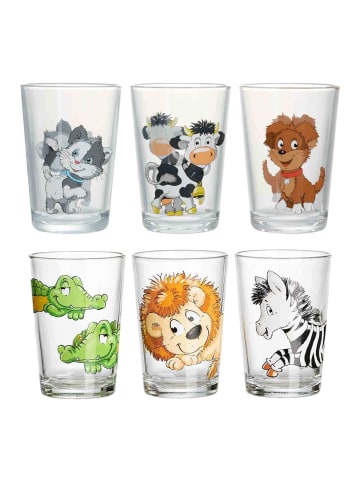 Ritzenhoff & Breker 6-tlg. Kindergläser Hof- und Zootiere in 205 ml in bunt