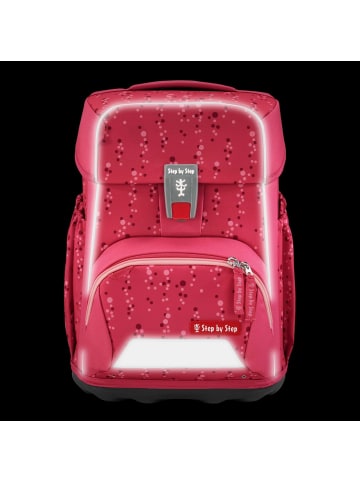 Step by Step Basis - Schulranzen Set 4tlg. (Green Grafics) in Pink Bubbles