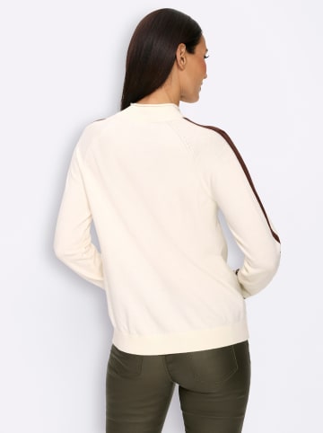 Heine Stehkragen-Pullover in champagner