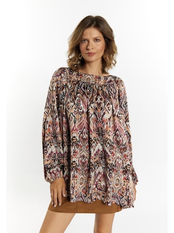 VIRITA Women Bluse in Braun Mehrfarbig