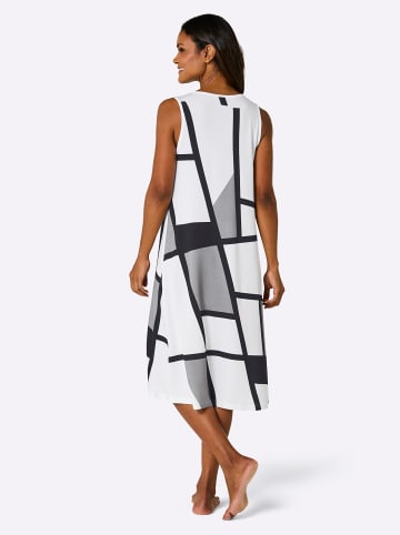 WITT WEIDEN Sommerkleid in weiß-schwarz
