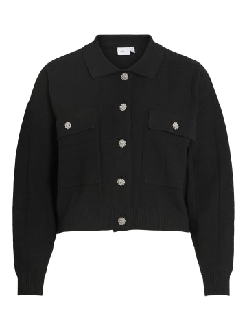 Vila Strickjacke in Black Beauty