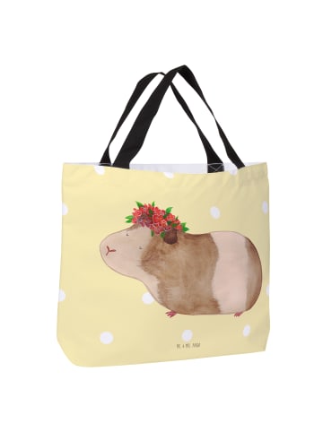 Mr. & Mrs. Panda Strandtasche Meerschweinchen Weisheit ohne Spruch in Gelb Pastell