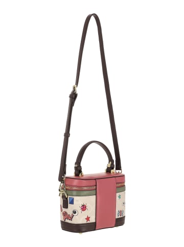 myMo Women Satchel in White Rose