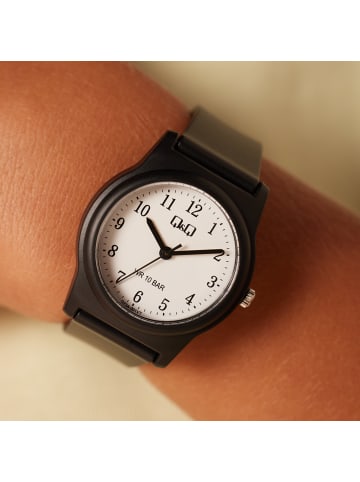 Q&Q by Citizen Kunststoff Quarzuhr Q & Q Schwarz