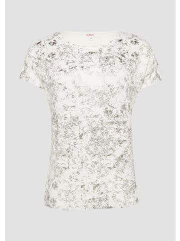 s.Oliver T-Shirt in 02D0_creme