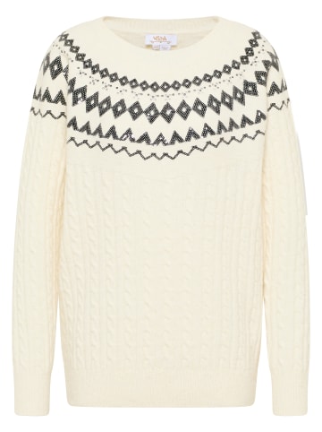 usha FESTIVAL Damen Strick Pullover in Wollweiss