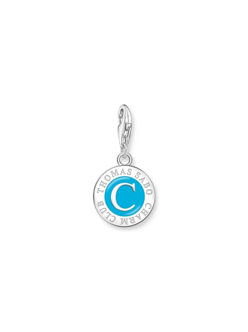 Thomas Sabo Charm-Anhänger in silber, türkis