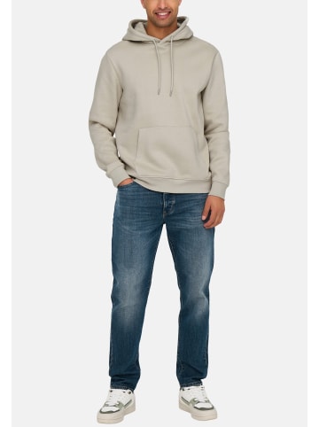 ONLY & SONS Sweatshirt / Hoodie Connor in Beige / creme