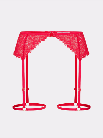 Erlich Textil Erlich Textil Spitzen Strumpfhalter DREAMY LACE GÜRTEL in chilirot