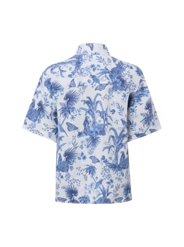 Marie Lund Bluse Ida in weiß blau