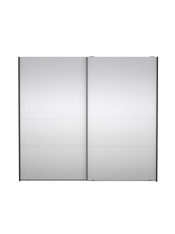 ebuy24 Schiebetürenschrank Catania (2-türig) Schwarz 244 x 67 cm