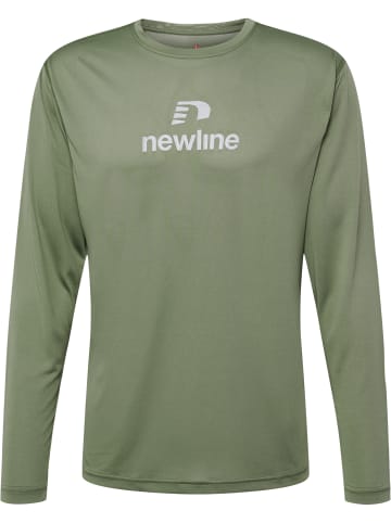 Newline Newline T-Shirt Nwlbeat Laufen Herren Leichte Design in DEEP LICHEN GREEN